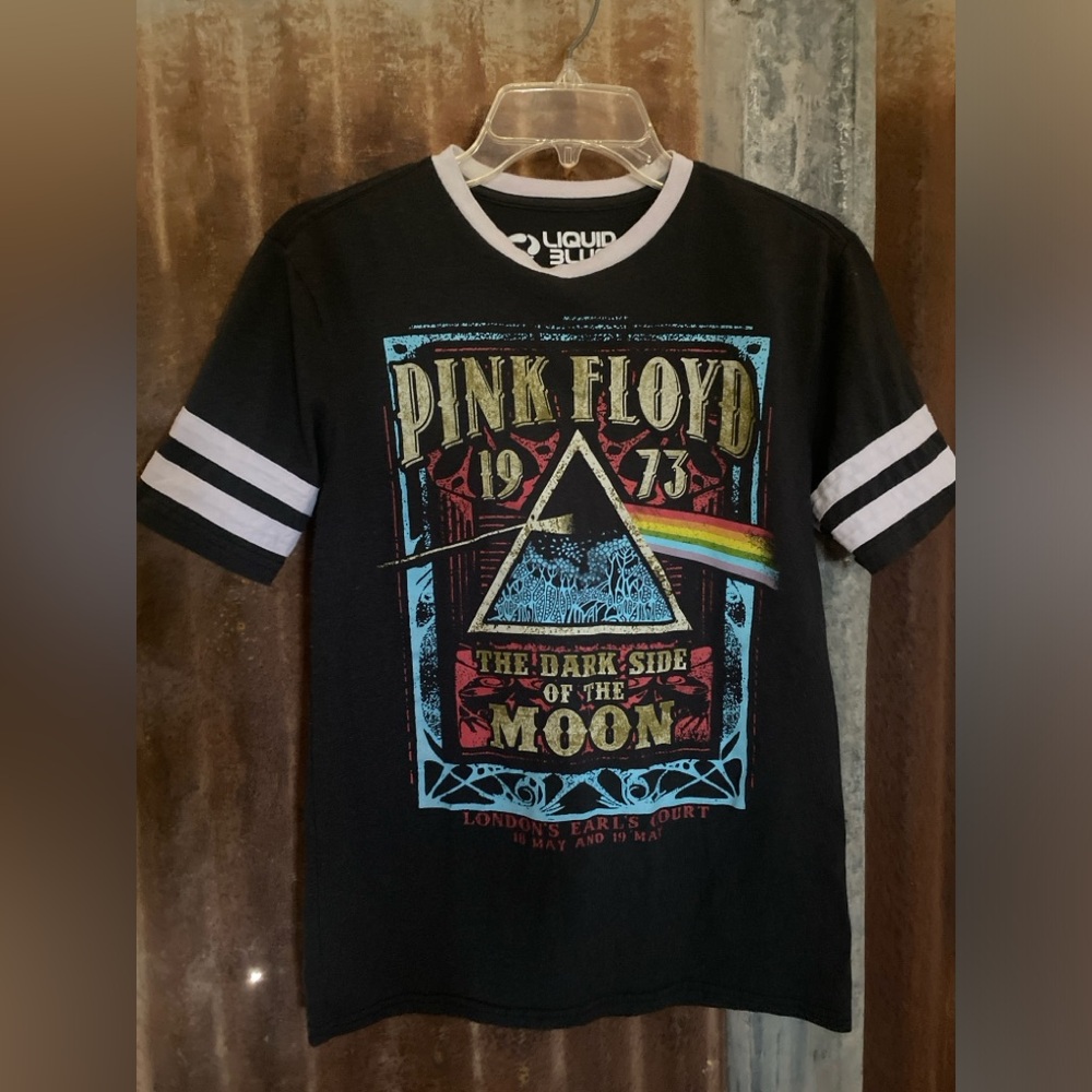 Unisex PinkFloyd Liquid Blue Black T-Shirt